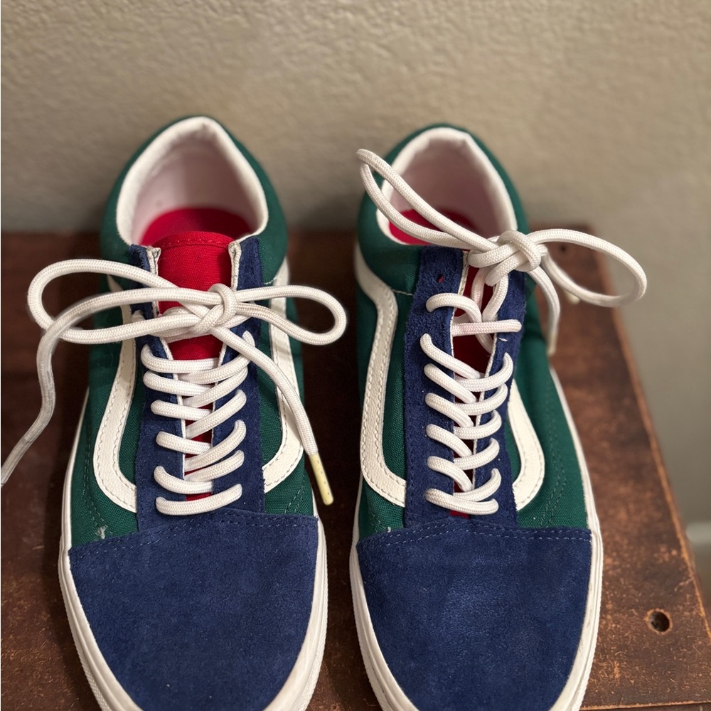 Vans Blue and Green Men's Sneakers